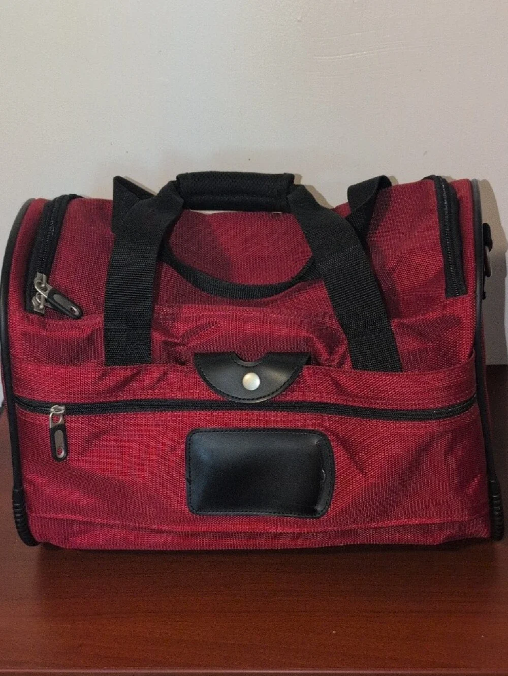 American Tourister Red and Black Duffel Travel Bag